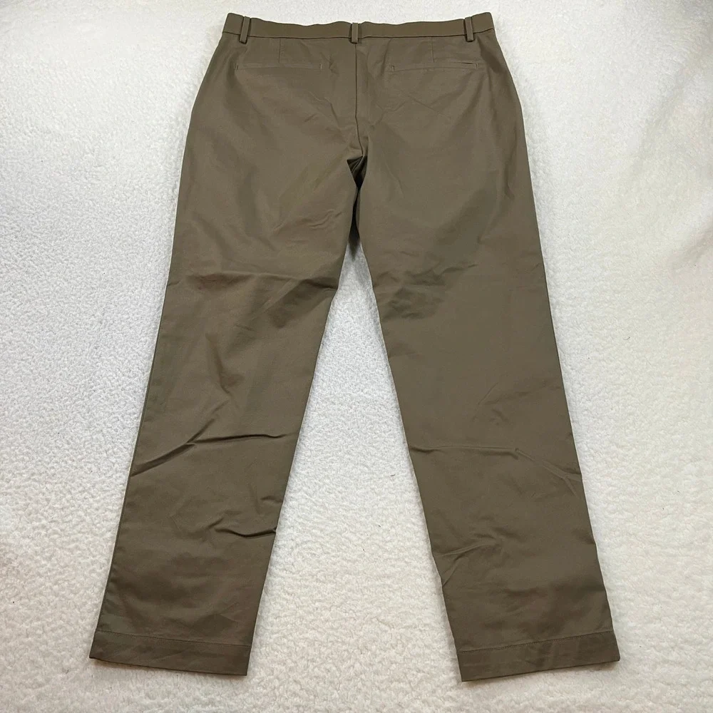 Banana Republic Pants Mens 35 Brown Slim Fit Chino Flat Front Stretch Casual